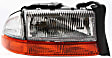 2002 Dodge Dakota - 4-Piece Kit Driver and Passenger Side Halogen Headlight, With bulb(s), OE Replacement,  Includes (2) Fog Light and (2) Headlight