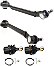 4-Piece Kit Front, Driver and Passenger Side, Lower, Frontward Control Arm Kit, Includes (2) Ball Joint and (2) Control Arm