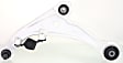 6-Piece Kit Front, Driver and Passenger Side, Lower Control Arm with Loaded Struts and Sway Bar Links, Front Wheel Drive