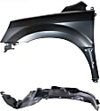 2-Piece Kit, Front, Driver Side Fender, Includes (1) Fender and (1) Fender Liner