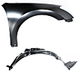 2008 Nissan Maxima - 2-Piece Kit Front, Passenger Side Fender, Includes (1) Fender and (1) Fender Liner