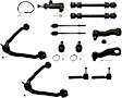 2003 Chevrolet Tahoe - 13-Piece Kit Front Suspension Kit, 18 (mm) Thread at Centerlink, 4.150 in. Length, For Cast Iron Arm, Without Aluminum Steering Knuckles, Heavy Duty Design, With 4 Groove Spline, Without Bracket