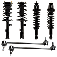 6-Piece Kit Driver and Passenger Side Suspension Kit, Includes (4) Loaded Strut and (2) Sway Bar Link