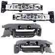 4-Piece Kit, Front, Driver and Passenger Side LED Fog Light, With bulb(s), Includes (2) Fog Light and (2) Fog Light Trim