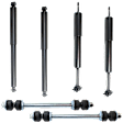 6-Piece Kit Driver and Passenger Side Suspension Kit, Includes (4) Shock and (2) Sway Bar Link