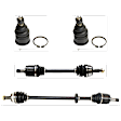 4-Piece Kit Suspension Kit, Includes (2) Ball Joint and (2) Axle Assembly