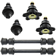 6-Piece Kit Suspension Kit, Includes (4) Ball Joint and (2) Sway Bar Link