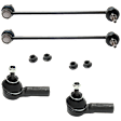 4-Piece Kit Front Sway Bar Link, Includes (2) Sway Bar Link and (2) Tie Rod End