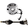 2-Piece Kit Front, Driver or Passenger Side Axle Assembly, AWD/4WD, Includes (1) Axle Assembly and (1) Wheel Hub