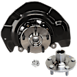 2-Piece Kit Front, Driver Side Steering Knuckle, With Bearing, With Dust Shield, Includes (1) Knuckle and (1) Wheel Hub