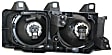 4-Piece Kit Driver and Passenger Side Halogen Headlight, With bulb(s), OE Replacement, Includes (2) Corner Light and (2) Headlight