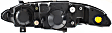 1997 Mitsubishi Eclipse - 4-Piece Kit Driver and Passenger Side Halogen Headlight, With bulb(s), OE Replacement,  Includes (2) Corner Light and (2) Headlight