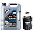 KIT-041026-185 3-Piece Kit Oil Filter, Spin-on, with Motor Oil and Oil Drain Plug
