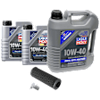 KIT-041026-434 5-Piece Kit Motor Oil, Semi-Synthetic, with Oil Drain Plug and Oil Filter