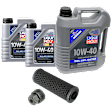 KIT-041026-437 5-Piece Kit Motor Oil, Semi-Synthetic, with Oil Drain Plug and Oil Filter