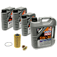 KIT-041026-481 6-Piece Kit Motor Oil, Synthetic, with Oil Drain Plug and Oil Filter
