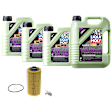 KIT-041026-488 6-Piece Kit Motor Oil, Full Synthetic, with Oil Drain Plug and Oil Filter