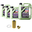 KIT-041026-492 6-Piece Kit Motor Oil, Full Synthetic, with Oil Drain Plug and Oil Filter