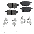 2016 Toyota Corolla - 4-Wheel Set Front and Rear Brake Disc and Pad Kit, Plain Surface, 5 Lugs, Front-275.08 mm/Rear-259.08 mm, Ceramic, Mexico, With Rear Disc Brake, 1.8L 4Cyl, Pro-Line Series  Includes (4) Disc and (2) Pad Set