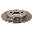 2016 Toyota Corolla - 4-Wheel Set Front and Rear Brake Disc and Pad Kit, Plain Surface, 5 Lugs, Front-275.08 mm/Rear-259.08 mm, Ceramic, Mexico, With Rear Disc Brake, 1.8L 4Cyl, Pro-Line Series  Includes (4) Disc and (2) Pad Set