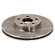2016 Toyota Corolla - 4-Wheel Set Front and Rear Brake Disc and Pad Kit, Plain Surface, 5 Lugs, Front-275.08 mm/Rear-259.08 mm, Ceramic, Mexico, With Rear Disc Brake, 1.8L 4Cyl, Pro-Line Series  Includes (4) Disc and (2) Pad Set