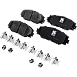 2016 Toyota Corolla - 4-Wheel Set Front and Rear Brake Disc and Pad Kit, Plain Surface, 5 Lugs, Front-275.08 mm/Rear-259.08 mm, Ceramic, Mexico, With Rear Disc Brake, 1.8L 4Cyl, Pro-Line Series  Includes (4) Disc and (2) Pad Set