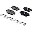 2-Wheel Set Front Brake Disc and Pad Kit, Cross-drilled and Slotted 300 mm Ceramic Pro-Line Series, Includes (2) Brake Disc and (1) Brake Pad Set