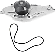 1997 Acura CL - 2-Piece Kit Timing Belt Kit, GAS; Interference Engine Application; Does Not Include Camshaft Tensioner Hydraulic Assembly, Water Pump Included, 3.0L 6Cyl,  Includes (1) Timing Belt Kit and (1) Water Pump