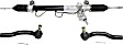 3-Piece Kit Front, Driver and Passenger Side, Outer Suspension Kit, Includes (2) Tie Rod End and (1) Steering Rack
