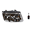 2001 Volkswagen Jetta - 2-Piece Kit Driver and Passenger Side Halogen Headlight, With bulb(s), 2002 Style, OE Replacement,  Includes (1) Headlight and (1) Headlight Bulb