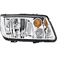 2002-2005 Volkswagen Jetta - 2-Piece Kit Halogen Headlights, With bulb(s), Includes (1) Headlight and (1) Headlight Bulb