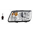 2002-2005 Volkswagen Jetta - 2-Piece Kit Halogen Headlights, With bulb(s), Includes (1) Headlight and (1) Headlight Bulb