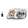 2002-2005 Volkswagen Jetta - 2-Piece Kit Halogen Headlights, With bulb(s), Includes (1) Headlight and (1) Headlight Bulb