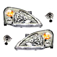 4-Piece Kit Halogen Headlights, With bulb(s), Includes (2) Headlight and (2) Headlight Bulb