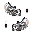 4-Piece Kit Halogen Headlights, With bulb(s), Includes (2) Headlight and (2) Headlight Bulb