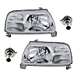 4-Piece Kit Halogen Headlights, With bulb(s), Includes (2) Headlight and (2) Headlight Bulb