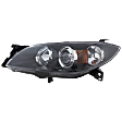 2008 Mazda 3 - 4-Piece Kit Driver and Passenger Side Halogen Headlight, With bulb(s), OE Replacement, Sedan, CAPA Certified  Includes (2) Headlight and (2) Headlight Bulb