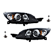 4-Piece Kit Halogen Headlights, With bulb(s), Hatchback, Includes (2) Headlight and (2) Headlight Bulb, CAPA Certified