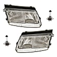 4-Piece Kit Halogen Headlights, With bulb(s), Includes (2) Headlight and (2) Headlight Bulb