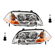 4-Piece Kit Halogen Headlights, With bulb(s), Includes (2) Headlight and (2) Headlight Bulb