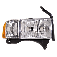 1999-2002 Dodge Ram 3500 - 4-Piece Kit Halogen Headlights, With bulb(s), Includes (2) Headlight and (2) Headlight Bulb