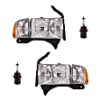 4-Piece Kit Halogen Headlights, With bulb(s), Includes (2) Headlight and (2) Headlight Bulb