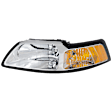 4-Piece Kit Halogen Headlights, With bulb(s), Includes (2) Headlight and (2) Headlight Bulb