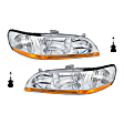 4-Piece Kit Halogen Headlights, With bulb(s), Includes (2) Headlight and (2) Headlight Bulb