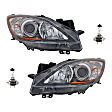 4-Piece Kit Halogen Headlights, With bulb(s), Includes (2) Headlight and (2) Headlight Bulb