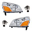 4-Piece Kit Halogen Headlights, With bulb(s), Includes (2) Headlight and (2) Headlight Bulb