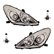 2005-2006 Lexus ES330 - 4-Piece Kit Halogen Headlights, With bulb(s), Includes (2) Headlight and (2) Headlight Bulb