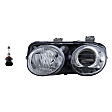 2-Piece Kit Halogen Headlights, With bulb(s), Includes (1) Headlight and (1) Headlight Bulb