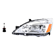 2-Piece Kit Halogen Headlights, With bulb(s), Includes (1) Headlight and (1) Headlight Bulb, CAPA Certified