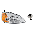 2-Piece Kit Halogen Headlights, With bulb(s), Coupe, Includes (1) Headlight and (1) Headlight Bulb